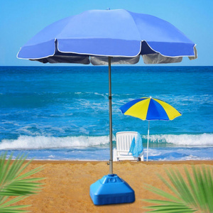 Hot Selling Customized Color Logo Big Parasol Outdoor Garden sun Umbrellas 48 inches Advertising Beach Umbrella