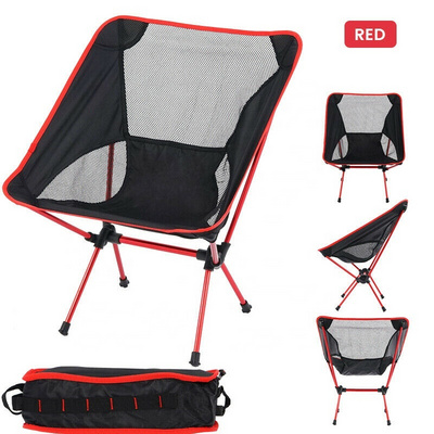 Customized Simple 7075 Aluminum  Frame Collapsible Folding Heavy Duty Rocking Moon Camping Chair