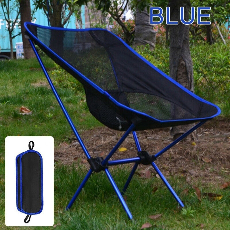 Customized Outdoor Portable Ground Chair Aluminum Folding Adjustable Moon Camping Chair For Hiking