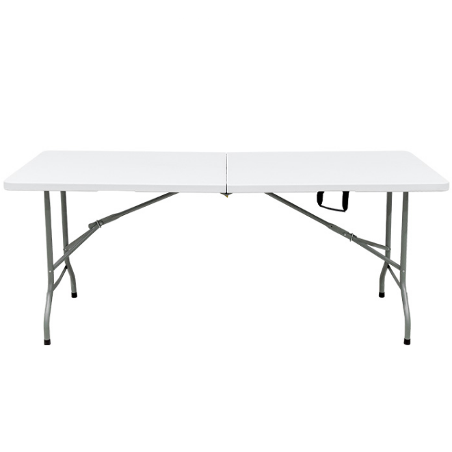 Wholesale white folding table garden 6ft outdoor garden plastic folding tables for event