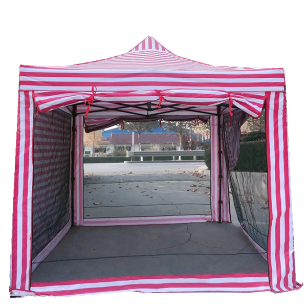 Portable Gazebo Tents Instant 420D Shelter Canopy 3X3 Metal Canopy Triangle Roof Top 10Ft X 10Ft Marquee Tent