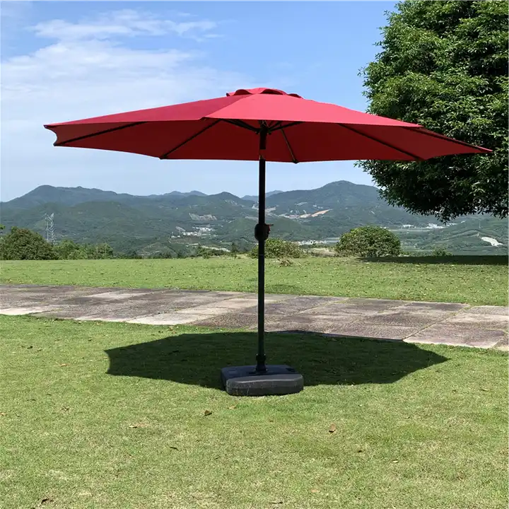 Wholesale Factory 12 FT Uv Protection Solar parasol Outdoor Beach Garden parasols big size sun Patio Umbrellas with light