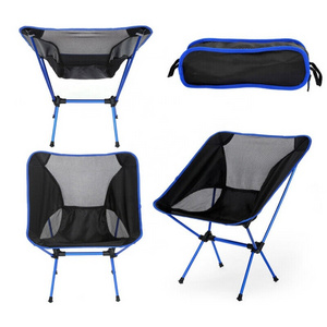 Customized Outdoor Portable Ground Chair Aluminum Folding Adjustable Moon Camping Chair For Hiking