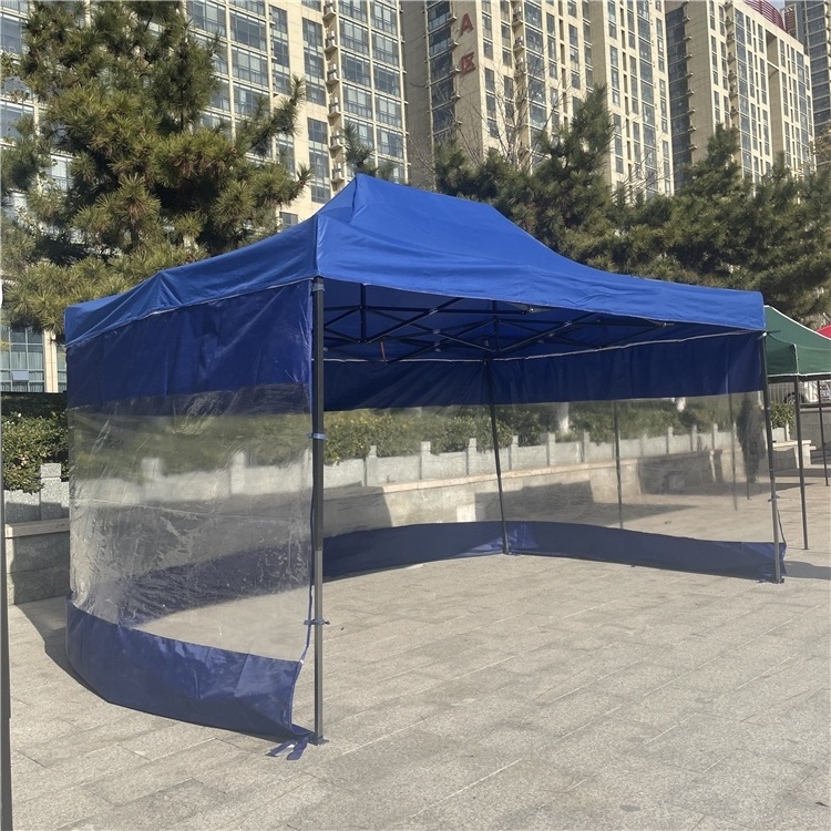 Outdoor advertising tent printed word square sunshade canopy folding telescopic four-legged stand with large umbrella camouflage