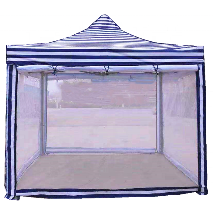 Portable Gazebo Tents Instant 420D Shelter Canopy 3X3 Metal Canopy Triangle Roof Top 10Ft X 10Ft Marquee Tent