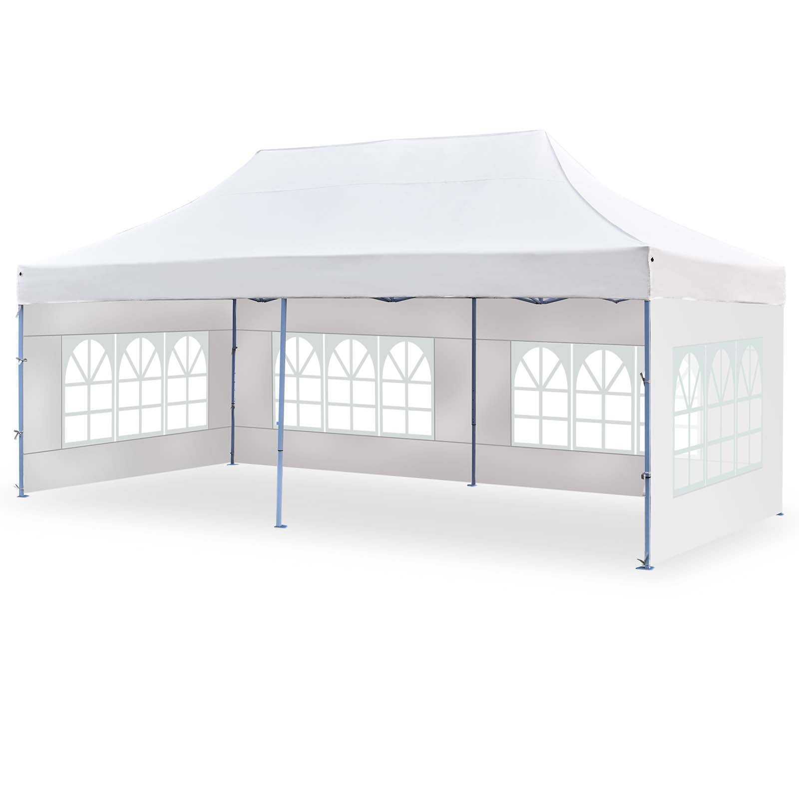 Steel Frame Exhibition Tents Waterproof Foldable 10x10 Outdoor Gazebo   Tent Pop Up Canopy With Side Wall