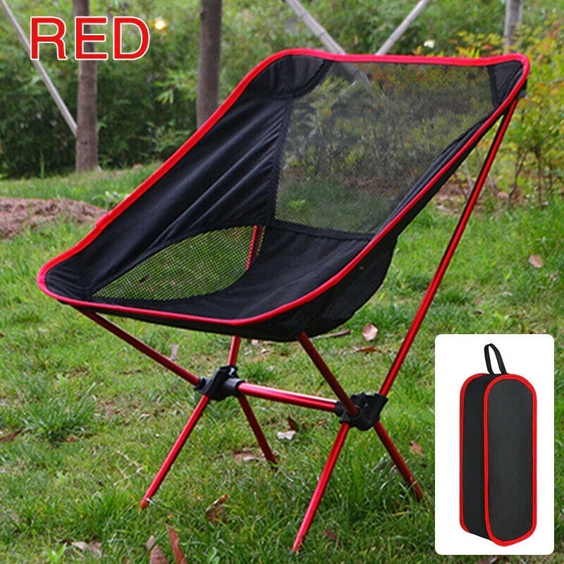 Customized Outdoor Portable Ground Chair Aluminum Folding Adjustable Moon Camping Chair For Hiking