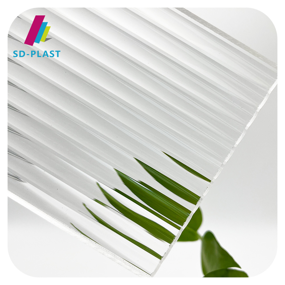 High strength custom 1mm  2mm  3mm 4mm 5mm ribbed acrylic sheet embossed acrylic sheet for bangladesh