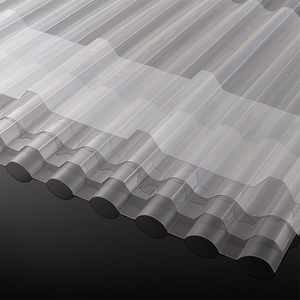 High impact strength lightweight corrugated polycarbonate sheet transparent corrugated roofing sheet