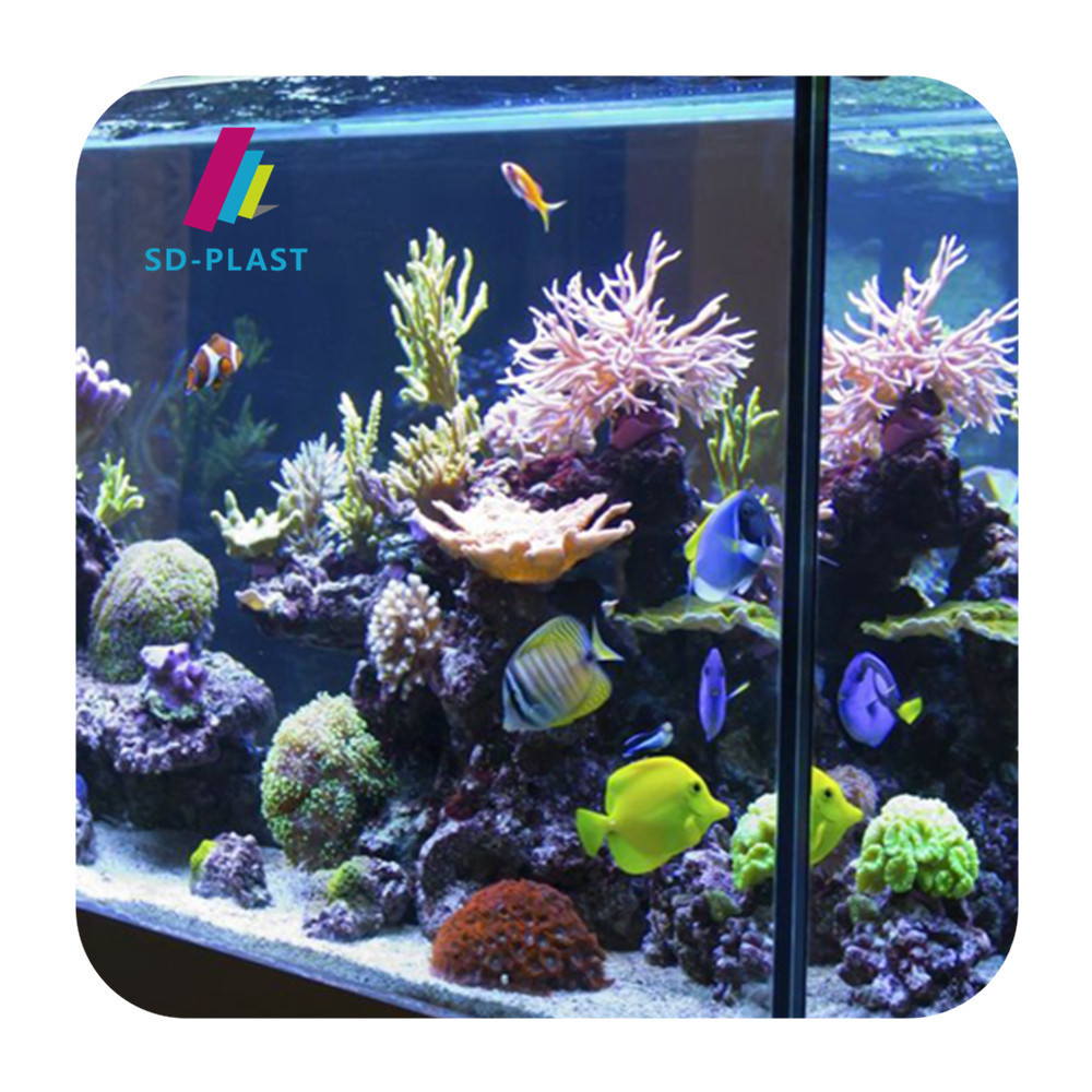 Huge acrylic aquarium tank 40L customized fish tank for tv stand