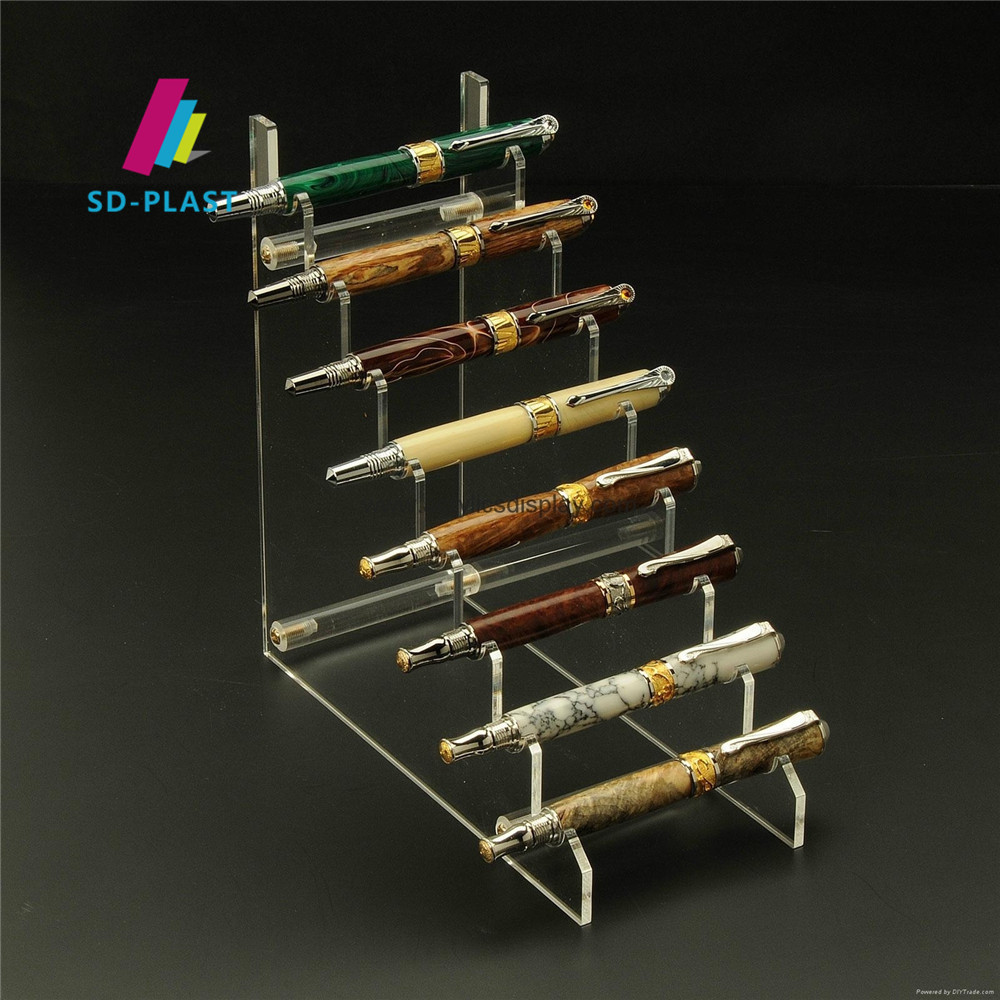 Office stationery acrylic plastic display stand for pen