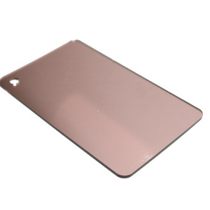 High Transparency SDDZM08 Rose Gold Acrylic Plastic Mirror Sheet