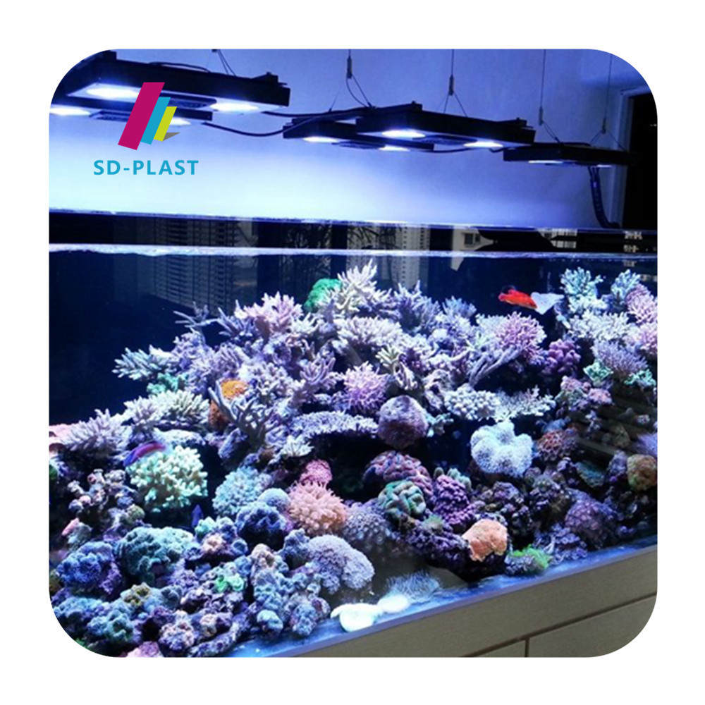 Huge acrylic aquarium tank 40L customized fish tank for tv stand