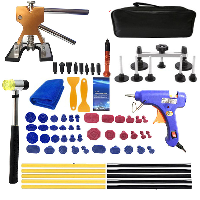 77pcs/set DIY PDR Dent Removal Puller/Glue Gun with tabs/Car Dent Repair Tools Sets