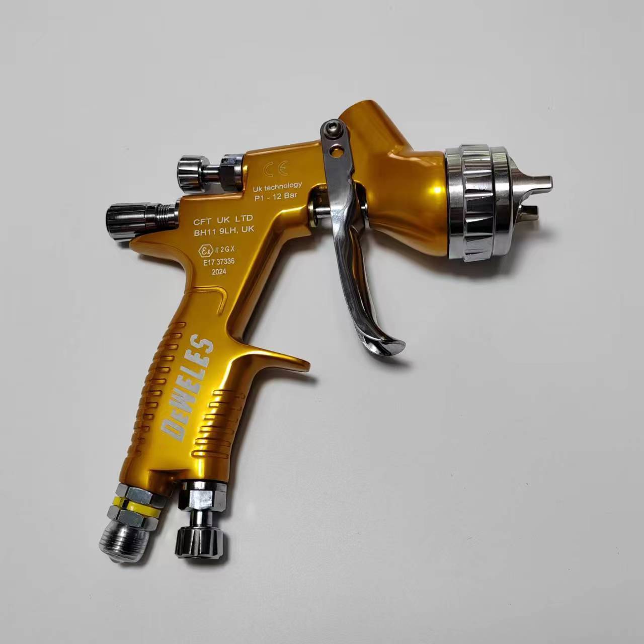 Airless Paint Sprayer Hose 600cc Cup Air Compressor Spray Gun For Car