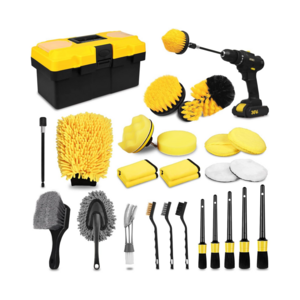 27 Pcs Car Detailing Brush Set Auto Clean Interior Exterior Equipment Car Wash Cleaning Tools Kit