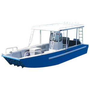 3000kgs 3tons 7.9m 26ft hardtop shadow v hull small barge aluminum landing craft diving boat for sale