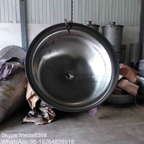 24 inch large stainless steel pipe end cap elliptical dished tank head