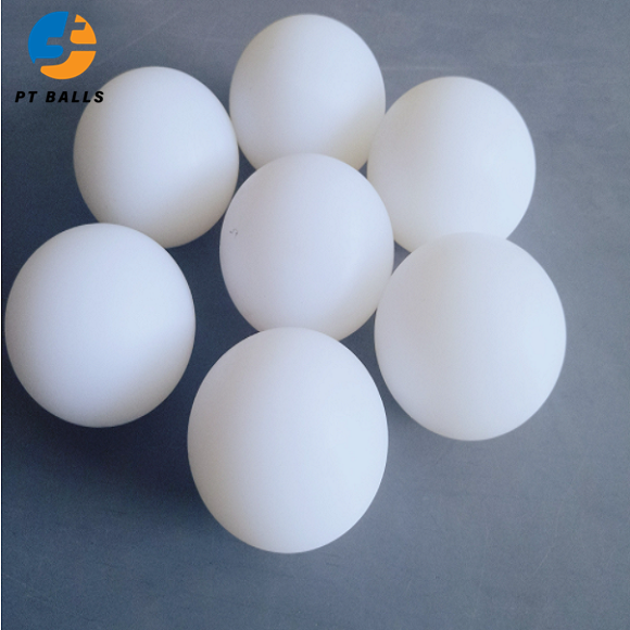 Solid round plastic balls large PTFE plastic sphere