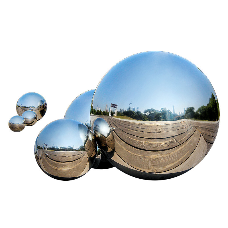 High polished AISI304 Stainless Steel Mirror Decorative Hollow Ball Stainless Steel Large Round Floating Ball