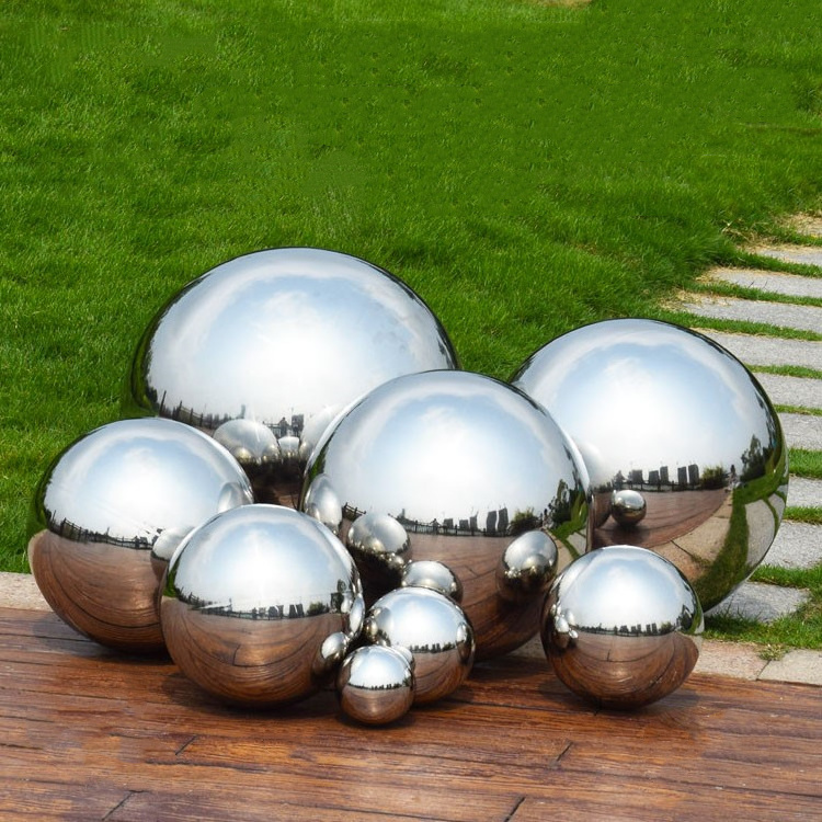 High polished AISI304 Stainless Steel Mirror Decorative Hollow Ball Stainless Steel Large Round Floating Ball