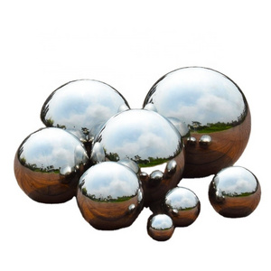 High polished AISI304 Stainless Steel Mirror Decorative Hollow Ball Stainless Steel Large Round Floating Ball