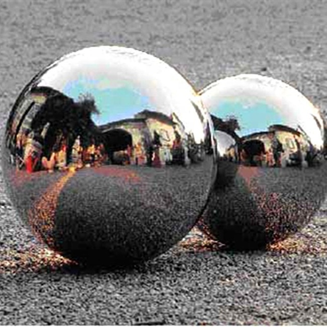 Large mirror gazing hollow steel ball from 19mm to 500mm customized size hollow steel balls