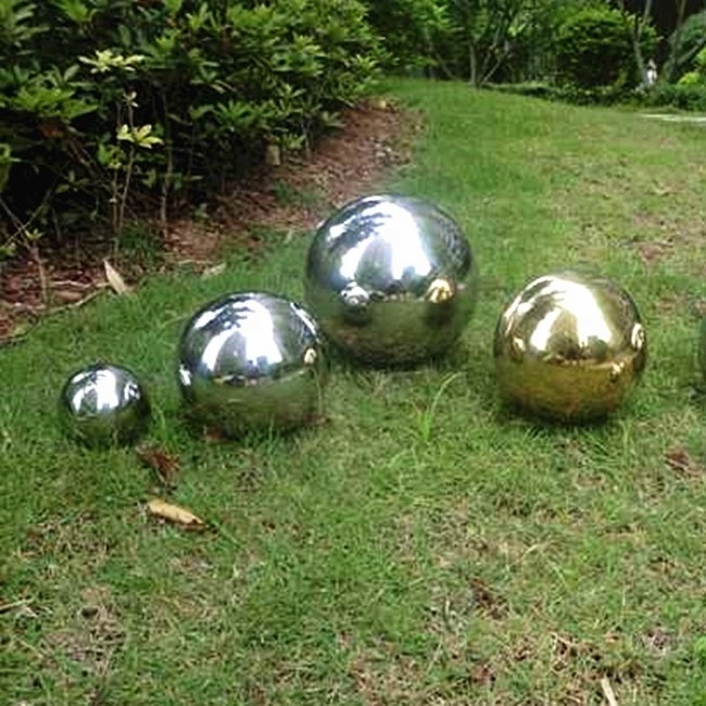 Large mirror gazing hollow steel ball from 19mm to 500mm customized size hollow steel balls