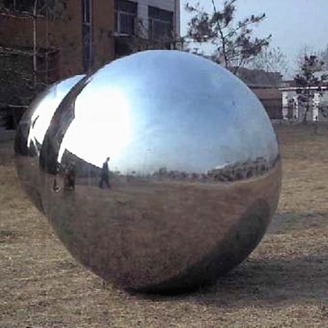 Large mirror gazing hollow steel ball from 19mm to 500mm customized size hollow steel balls