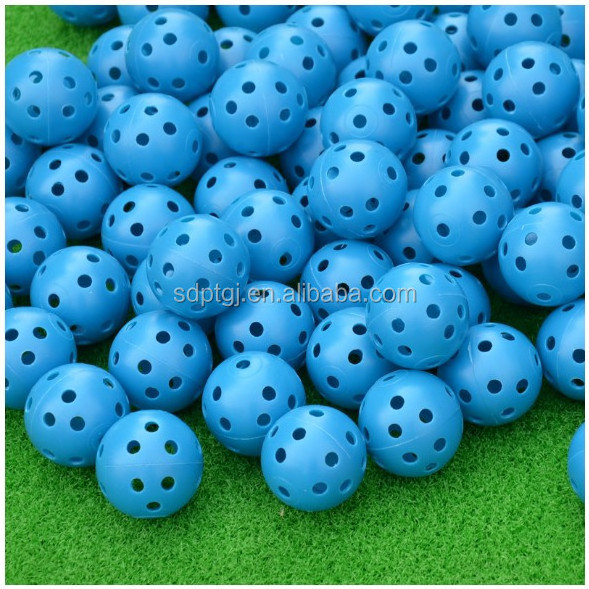 Factory supply 41mm 72mm 90mm new golf balls with hole for indoor practice