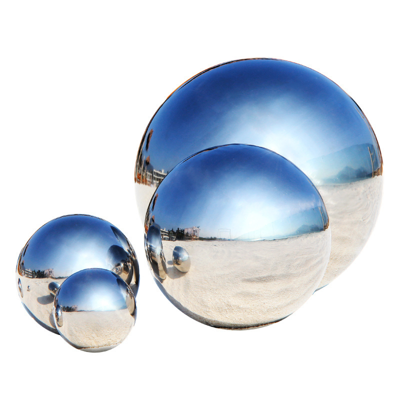 High polished 16mm 19mm 25mm 32mm 38mm 50mm 60mm 80mm 100mm 150mm Mirror smooth large hollow stainless steel ball for decoration