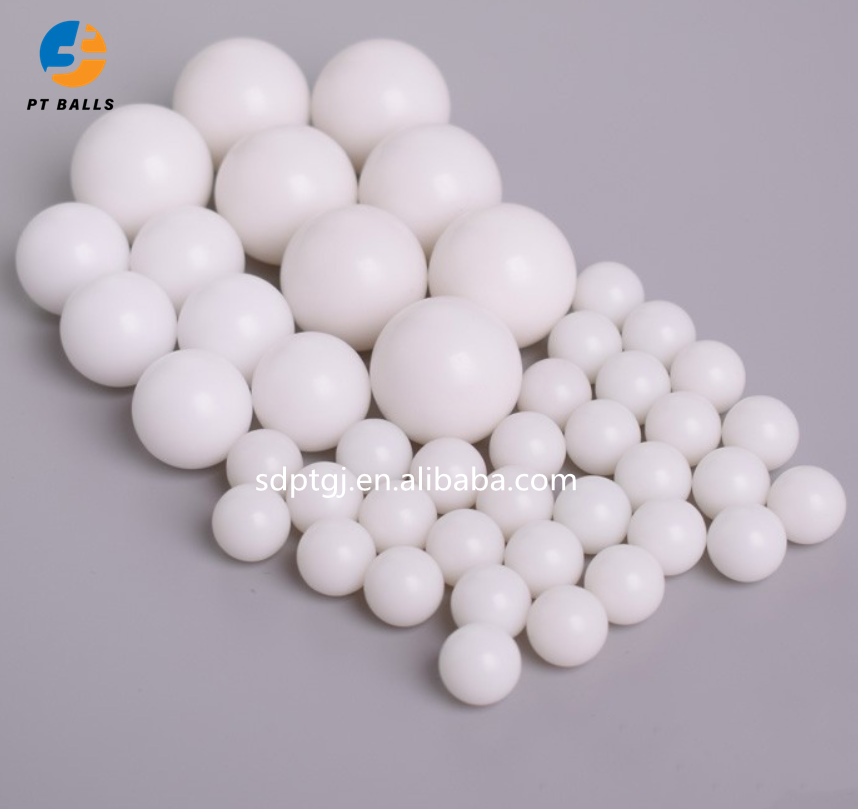 Solid round plastic balls large PTFE plastic sphere