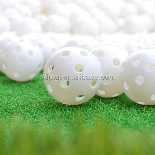 Factory supply 41mm 72mm 90mm new golf balls with hole for indoor practice