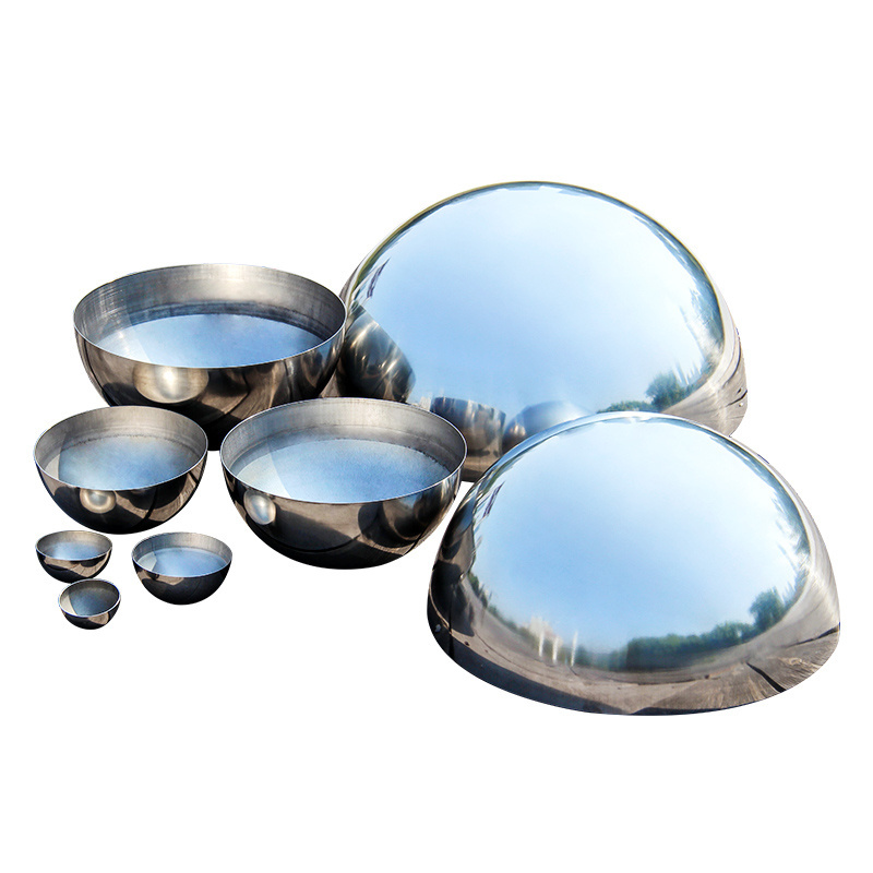 High polished diameter 15mm 20mm 25mm 30mm 40mm 50mm 60mm 76mm 80mm 100mm half hollow stainless steel ball/sphere