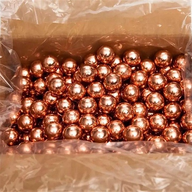 Wholesale 1.5mm 3mm 4mm 5mm 5.95mm 6mm 8mm 10mm 99.99% Pure Solid copper sphere balls