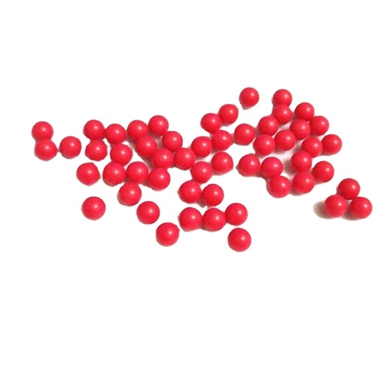 Custom 3.175mm 3.5mm 4mm 4.5mm 5mm 6mm 6.35mm 7.144mm 8.731mm 10mm 12mm 12.7mm plastic balls Red color solid plastic spheres