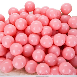 Hot sale plastic ball pit balls 5.5cm 7cm 8cm macaron pink color marine ball