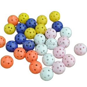 Factory supply 41mm 72mm 90mm new golf balls with hole for indoor practice