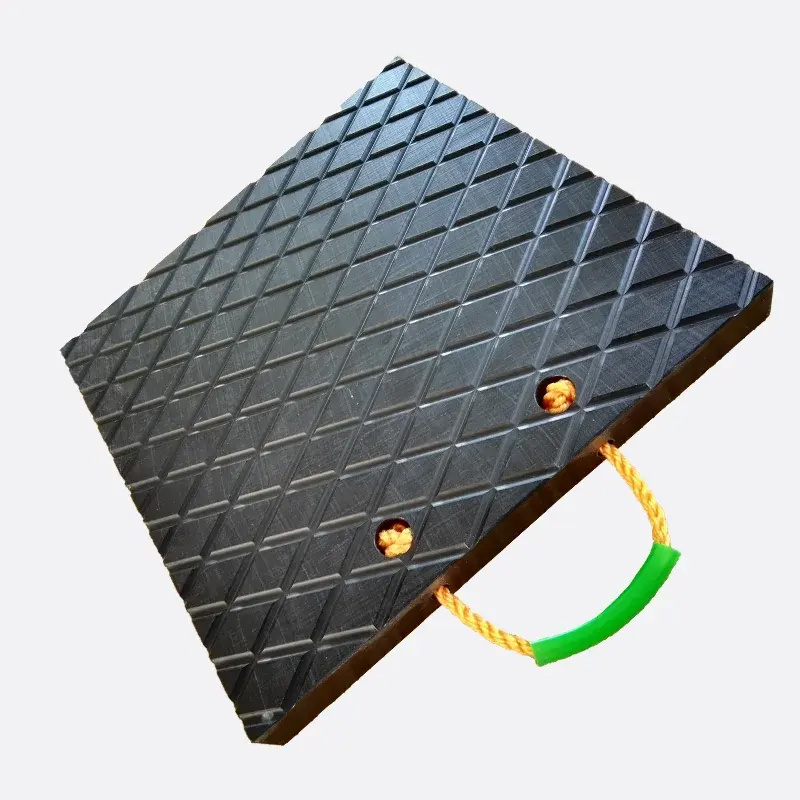 Solid Blocks Super Tough Uhmwpe Engineering Plastic Crane Outrigger Pads