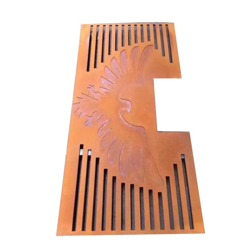 corten steel plate and sheet for handrail fireplace grill with price list