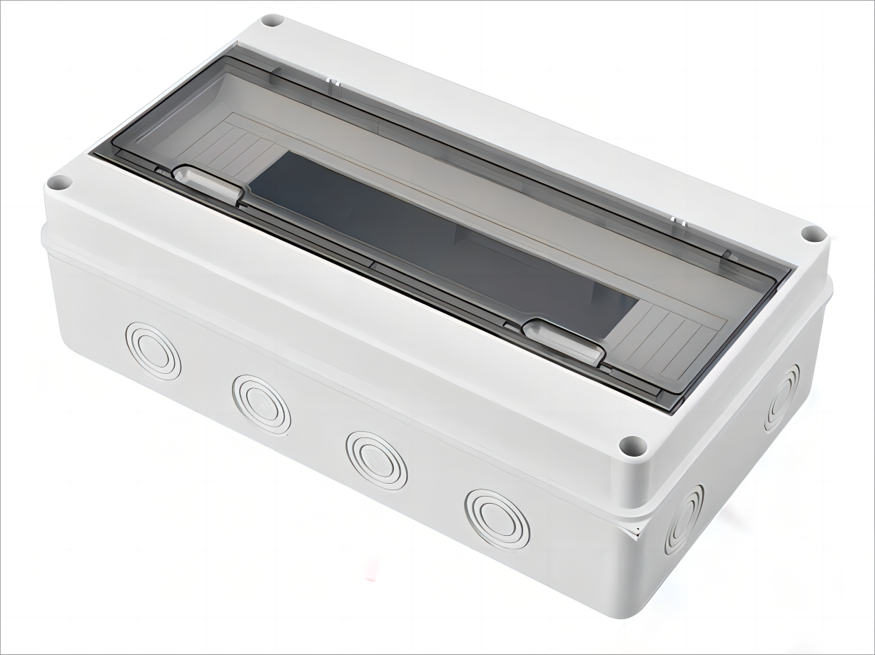 HT Series 15 Ways Outdoor Plastic ABS PC Enclosure Box Switch Clear Cover Electrical Power Distribution Box