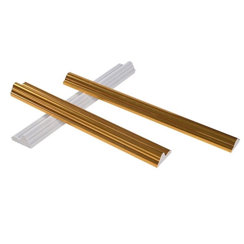 Decorative Flooring Strip Skirting PS Waterproof Baseboard Easy Install Light Skirting Board