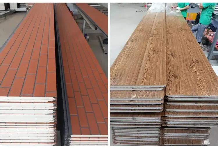 Light Weight Interior Insulated exterior insulation wall polyurethane sandwich panel board pu panels