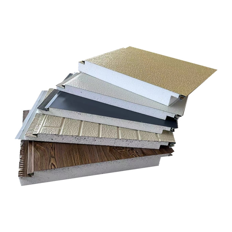 Lightweight building material EPS sandwich panels fireproof foam cladding wall board for house wall styrofoam insulated panel