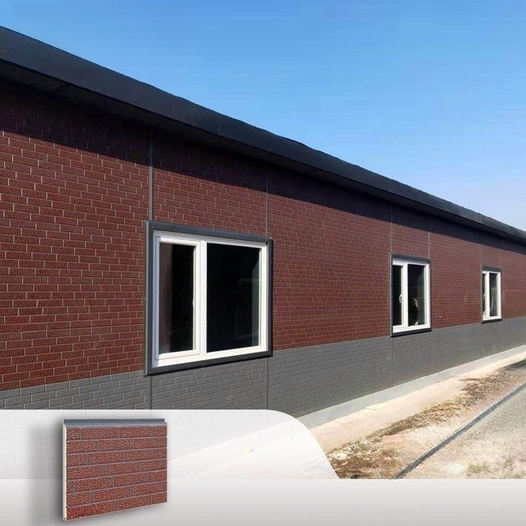 Decorative PU faux brick wall cladding fireproof polyurethane foam sandwich panels insulated metal seamless wall panels