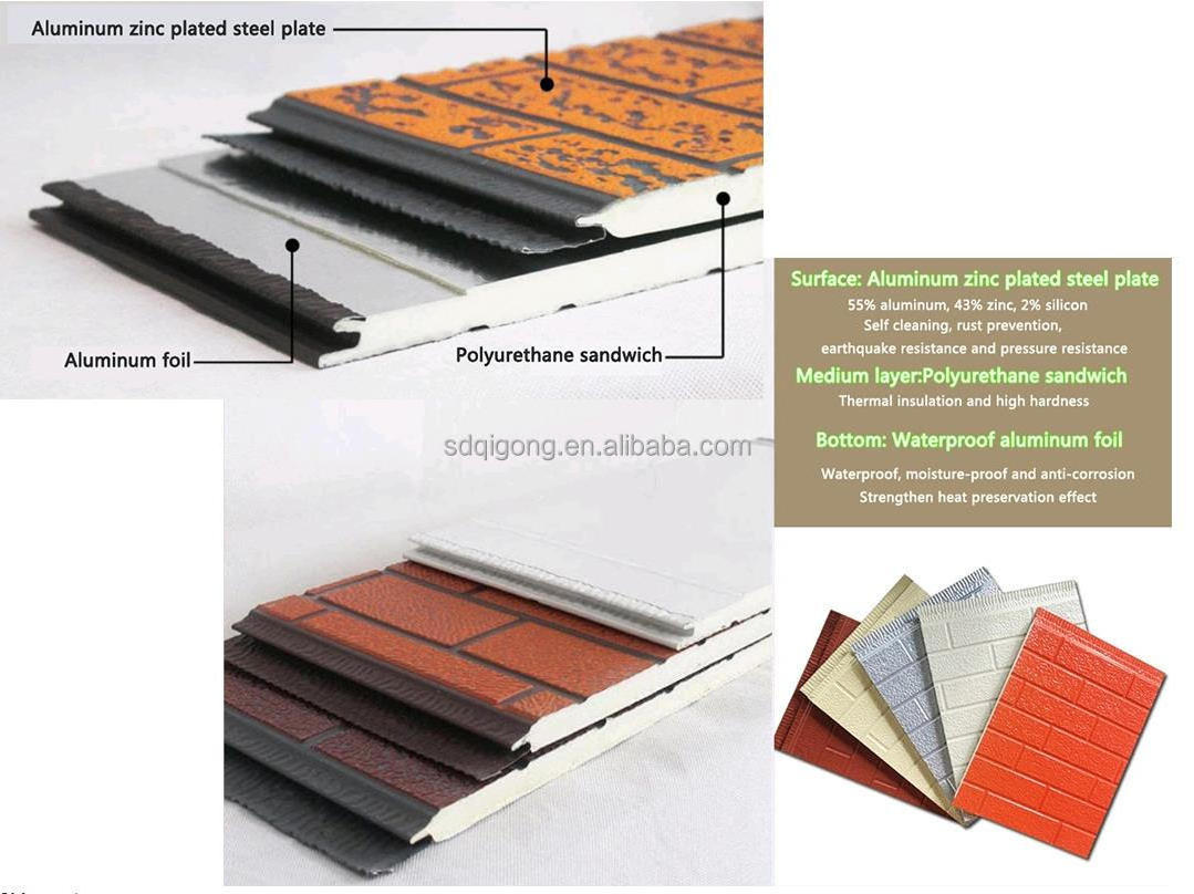 Easy to install 16MM wall panels insulated panel wall foam panel walls