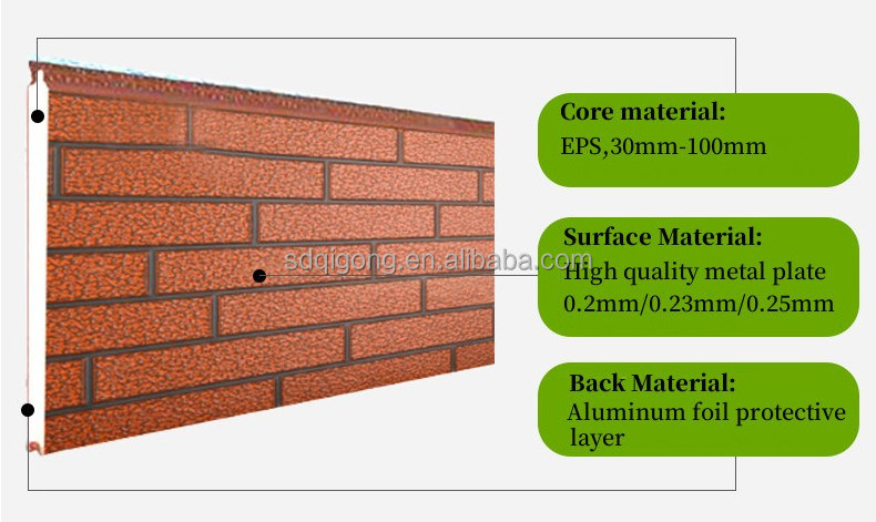 Thermal decorative siding panels exterior wall structural insulated panel Foam Sandwich Panel