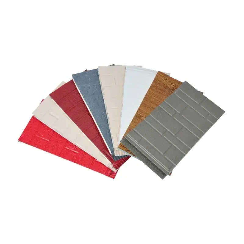 Factory supply 16mm polyurethane foam sandwich metal wall cladding panel insulation fireproof PU core siding panel exterior wall