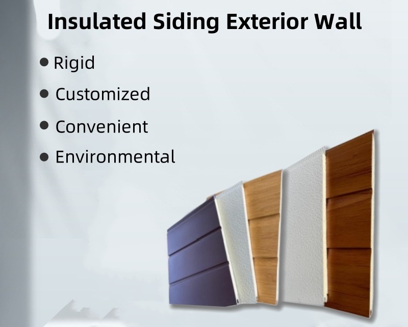 Metal Siding Insulated Panels PU Polyurethane Foam Exterior Wall Panels Decoration Insulation Material for Walls Prices