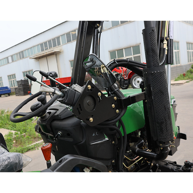 QILU Hot sale Mini Farm Trator with Front End Loader and Backhoe Excavator Compact Mini 4x4 Tractors Garden Traktor